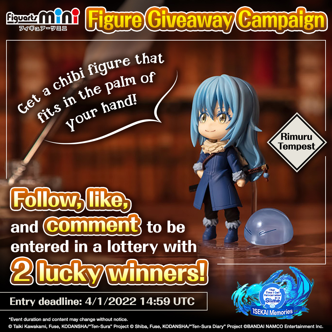 Get a Rimuru figure from the current campaign!