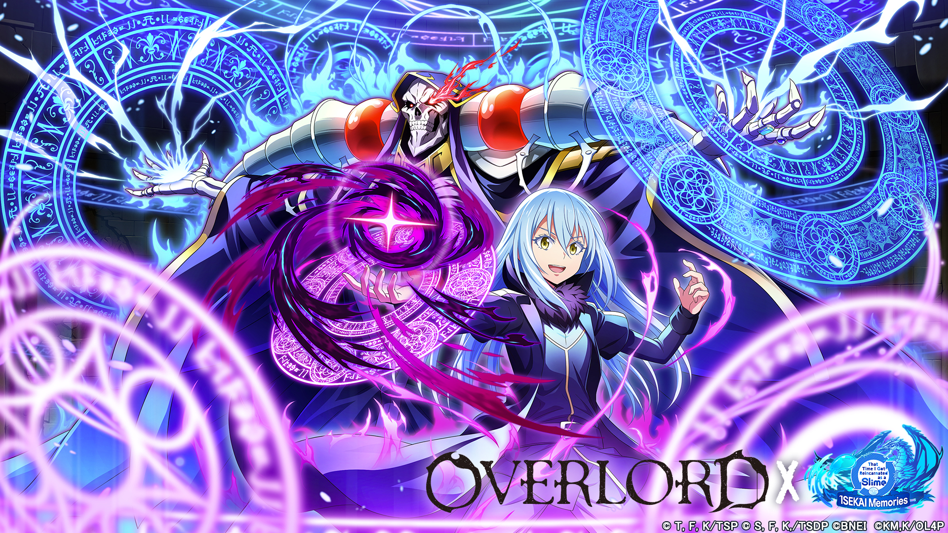 A tie-in event with the hit anime OVERLORD is now on! Featuring Rimuru in crossover attire and OVERLORD protagonist Ainz! Log in now!